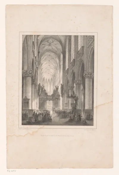 Interieur van een kerk te Antwerpen