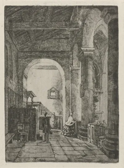 Interieur van een kerk