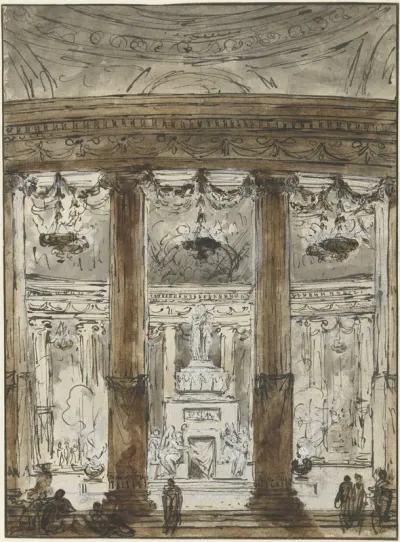 Interieur van een mausoleum