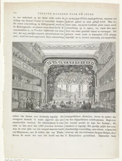 Interieur van een schouwburg