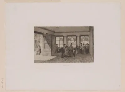 Interieur van een slagerij