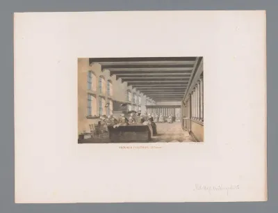 Interieur van een tuchthuis voor vrouwen