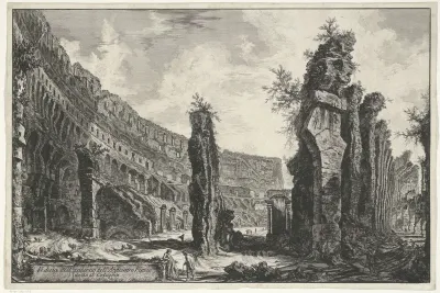 Interieur van het Colosseum te Rome
