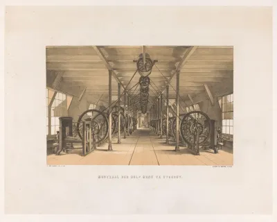 Interieur van het gebouw van de Hulpmunt aan de Wittevrouwensingel te Utrecht