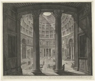 Interieur van het Pantheon te Rome