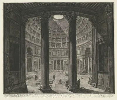 Interieur van het Pantheon te Rome