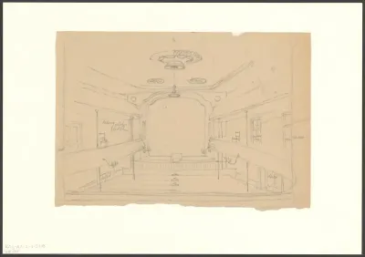 Interieur van theater Tivoli