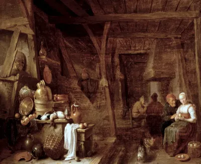 Interior of a farmhouse