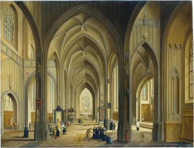 Interior of a Gothic Church