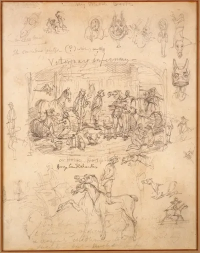 Interior of a hospital for horses