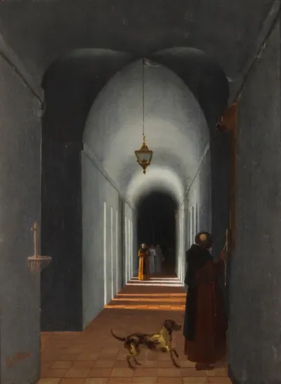 Interior of convent.
