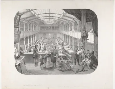 Interior of Lemercier's Lithographic Printing House