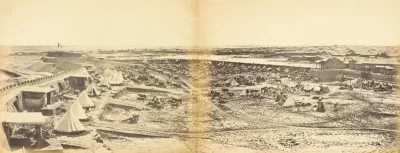 Interior of Pehtang Fort Showing Probyn's Horse, August 1, 1860