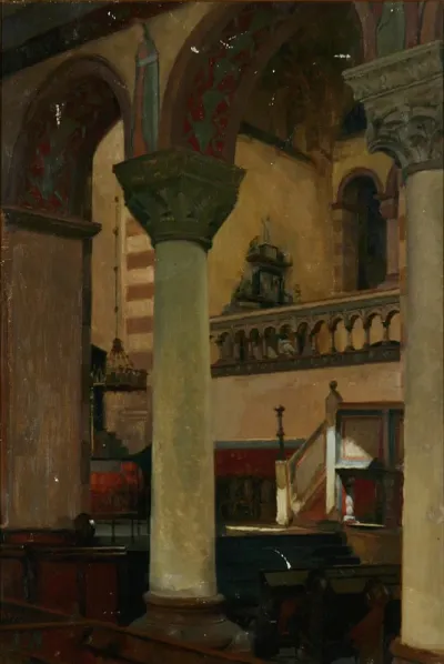 Interior of St. Michael, Hildesheim.