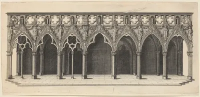 Interior of Strasbourg Cathedral Showing the Choir Screen