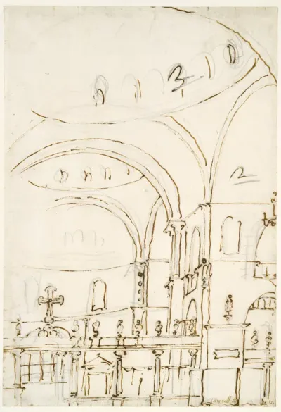 Interior of the Basilica of San Marco, Showing the Crossing and the Choir