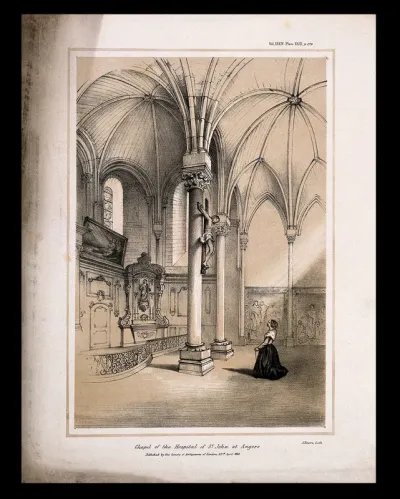 Interior of the chapel at the Hospital of St