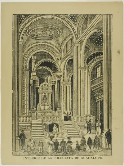 Interior of the Collegiate Church of Guadalupe