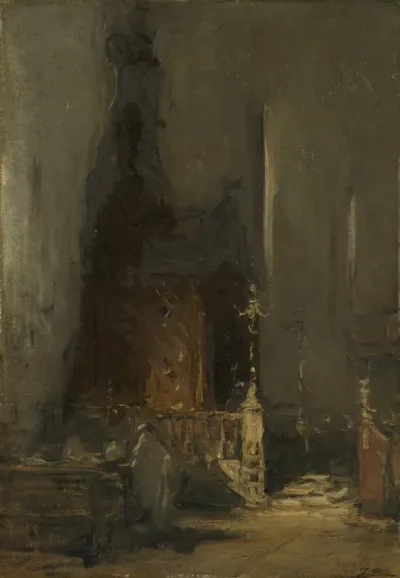 Interior of the Great or German Synagogue in The Hague