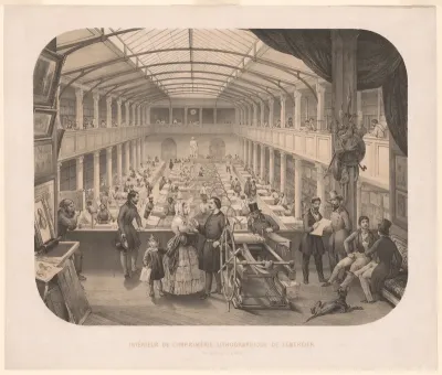 Interior of the Lemercier Lithographic Printing House