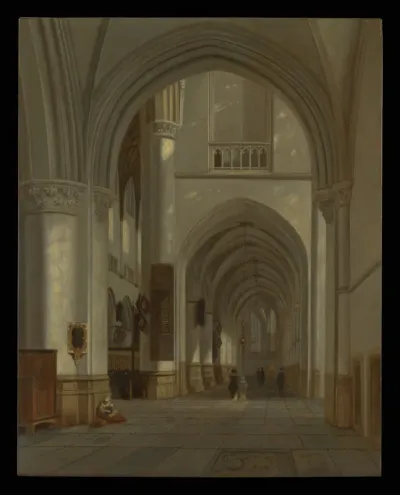 Interior of the Sint-Bavokerk, Haarlem