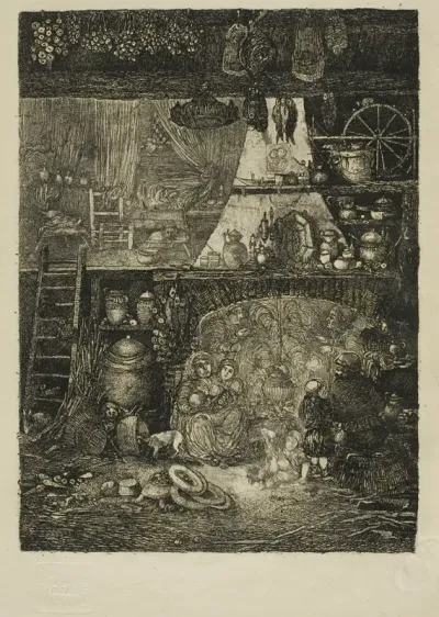 Interior, Peasant House in Haute-Garonne