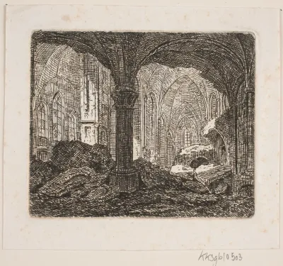Interiør fra samme Ruin 1806