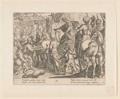 Intocht van Alexander de Grote in Babylon