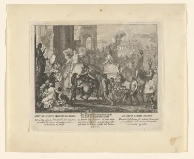 Intocht van Alexander de Grote in Babylon