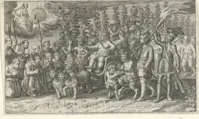 Intocht van Bacchus in Thebe