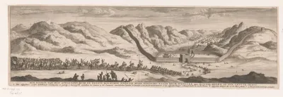 Intocht van de afgezant door de Chinese muur