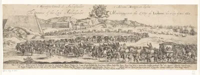Intocht van Edward Montagu graaf van Sandwich te Lissabon