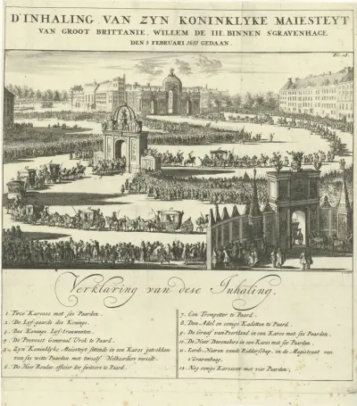 Intocht van koning Willem III te Den Haag, 1691