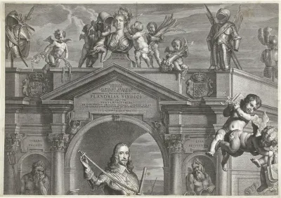 Intocht van Leopold Willem, landvoogd der Zuidelijke Nederlanden, te Gent (linksboven)