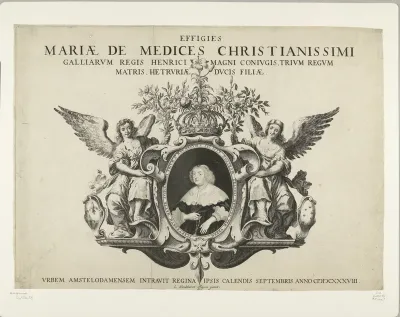 Intocht van Maria de Medicis te Amsterdam (portret), 1638