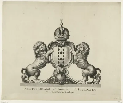 Intocht van Maria de Médicis te Amsterdam (titelplaat), 1638