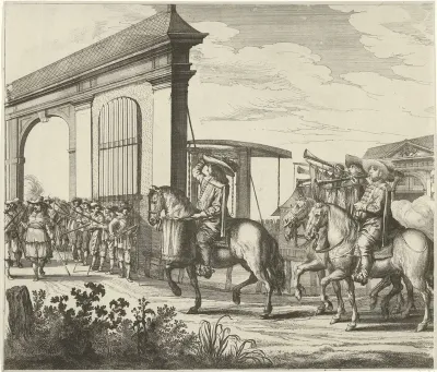 Intocht van Maria Henrietta Stuart, prinses van Oranje te Amsterdam (plaat 1)
