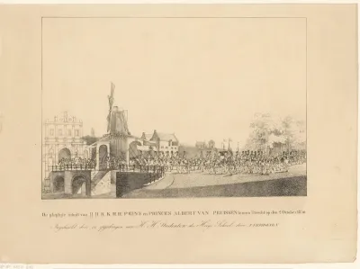 Intocht van Prinses Marianne en haar man Prins Albert te Utrecht
