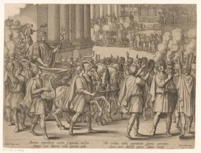 Intocht van Scipio Africanus na zijn overwinning op Carthago
