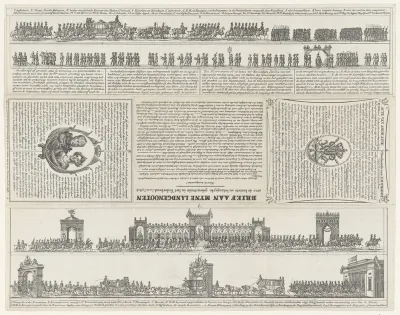 Intrede en inhuldiging van koning Willem II te Amsterdam 27-28 november 1840 (brief)
