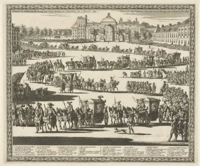 Intrede van koning Willem III te Den Haag, 1691