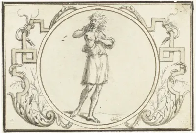 Invidia in een medaillon
