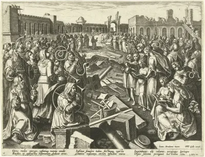 Inwijding van de fundamenten van de tweede tempel van Jeruzalem