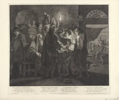 Inwijding van een nieuwe Bentvueghel, ca. 1700