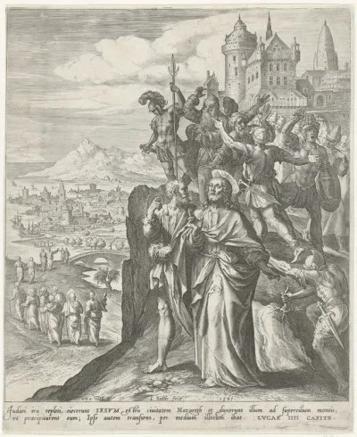 Inwoners van Nazareth verdrijven Christus uit de stad