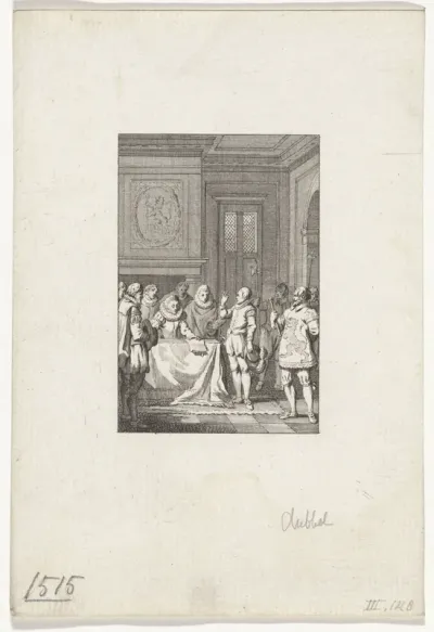 Inzwering van keizer Karel V te Dordrecht, 1515