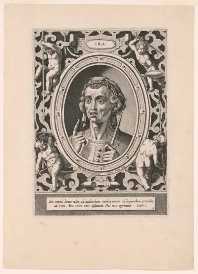 Ira, plate 6 from The Seven Vices