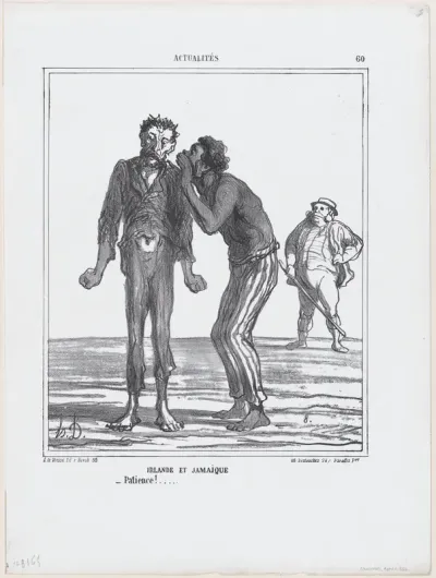 Ireland and Jamaica: Patience!, from 'News of the day,' published in "Le Charivari"