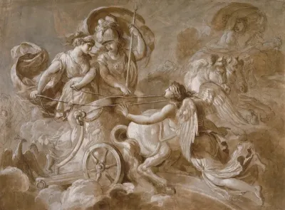 Iris Approaching Athena and Hera
