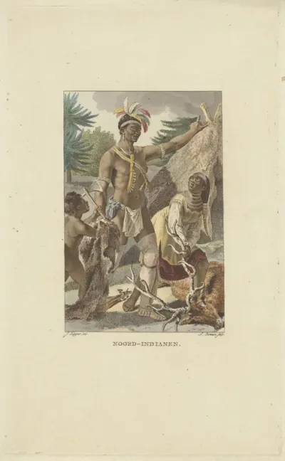 Irokese familie voor tipi